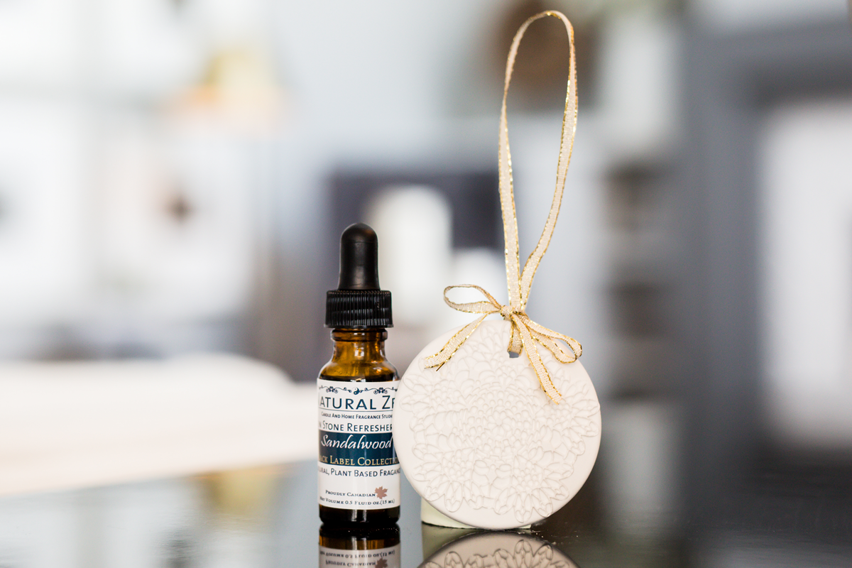Sandalwood plant based fragrance oil and Zen Stone scent stones and Room Deodorizers - Passive diffusers for aromatherapy