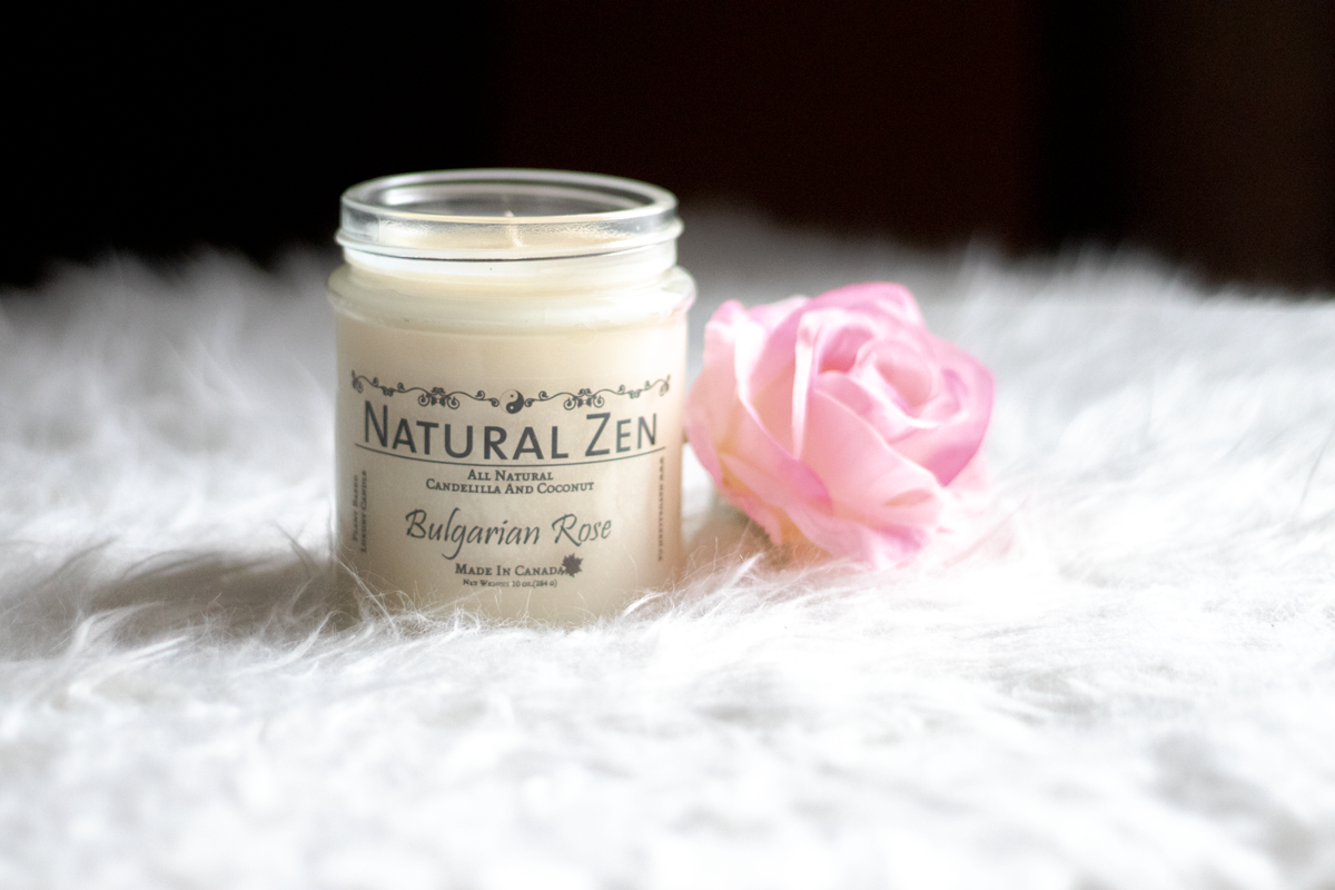 Bulgarian Rose Luxury Scented Jar Candle freeshipping - Natural Zen Home Fragrance Studio